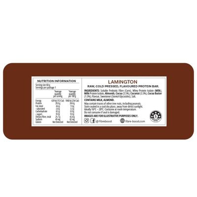 Fibre Boost Protein Bar | Lamington Nutritional Information