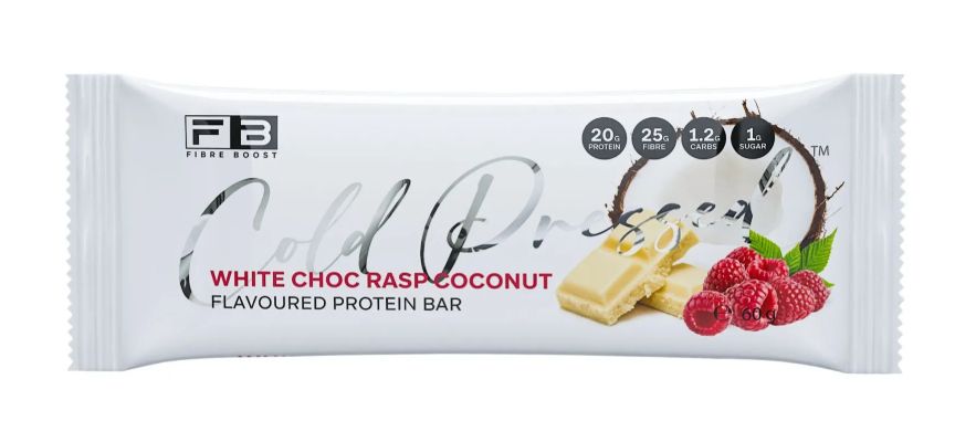Fibre Boost Protein Bar | White Choc Raspberry Coconut