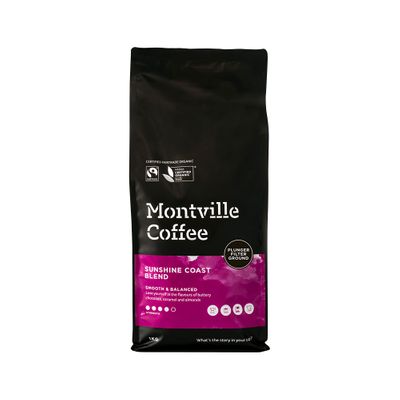 Montville Coffee Org Sun Coast Blend Plungr Filtr Grnd 1kg