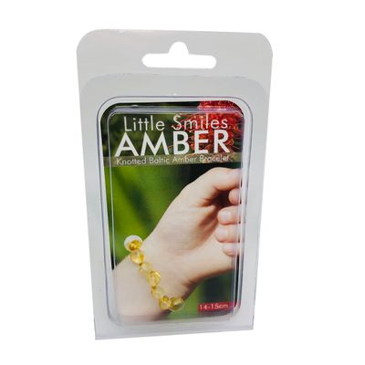 Little Smiles Amber Baby Bracelet (14 to 15cm) Yellow