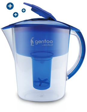 Gentoo Plus Water Filter Jug - Blue