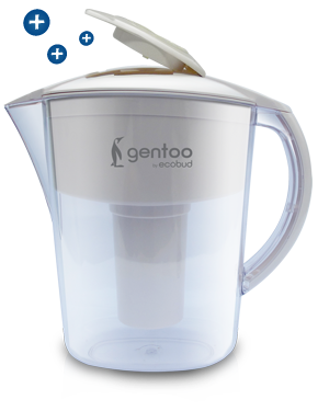 Gentoo Plus Water Filter Jug - White