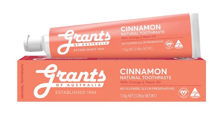 Grants Toothpaste | Cinnamon with Orange & Neem Oil