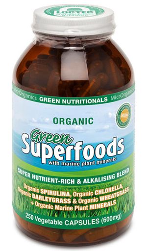 Green Superfoods Capsules Microrganics Green Nutritionals