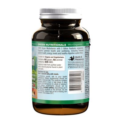 Green Nutritionals 100% Vegan MultiVitamin Directions