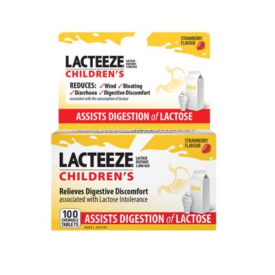 Lacteeze Children's Strength Chewable 100t