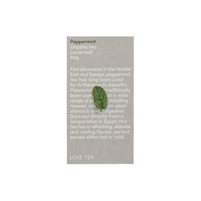 Love Tea Organic Peppermint 50g