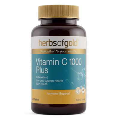 Herbs of Gold Vitamin C 1000 Plus 60 Tablets