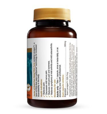 Herbs of Gold Pain Relief PEA Forte Ingredients