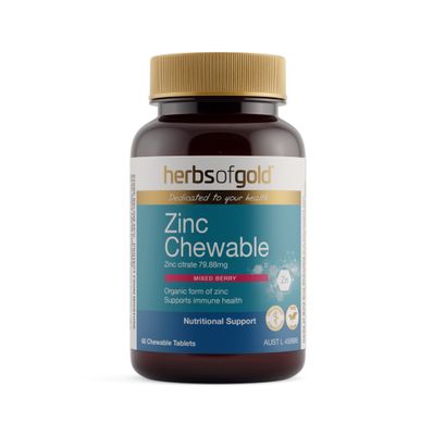 Herbs of Gold Zinc Chewable 60 Tablets