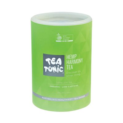 Tea Tonic Organic Hemp Harmony Tea Tube 200g