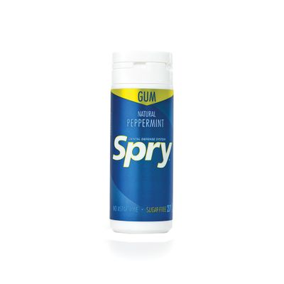 Spry Xylitol Chewing Gum Peppermint Tube 30 Piece