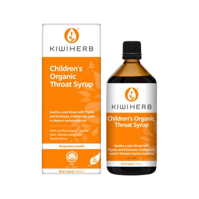 Kiwiherb Children's Organic Throat Syrup