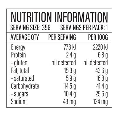 LOCO LOVE Orange & Almond Truffle Nutritional Information