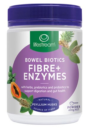 Lifestream Bowel Biotics Fibre + Digestive Enzymes