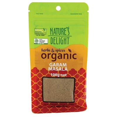 Natures Delight Organic Garam Masala 100g