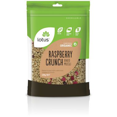 Lotus Raspberry Crunch (Baked Muesli) Organic 400g