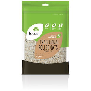 Lotus Oats Traditional Rolled Creamy Style Organic