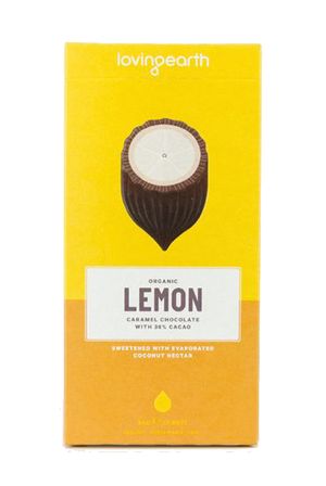 Lemon Caramel Chocolate - Raw Organic - Loving Earth