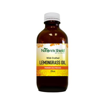 Nature's Shield Wild Crafted Lemongrass Oil 25ml
