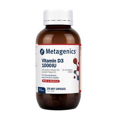 Metagenics Vitamin D3 1000IU 270 Capsules