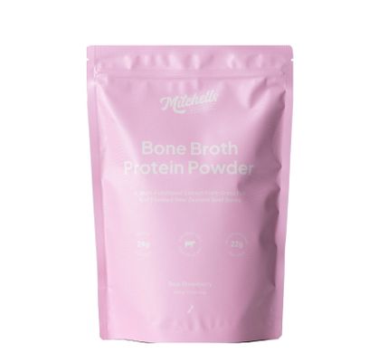 Mitchells Bone Broth Protein Powder | Real Strawberry