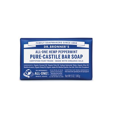 Dr. Bronner's Pure-Castile Bar Soap Peppermint 140g