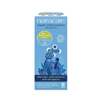 Natracare Organic Cotton Tampons | Regular with Applicator