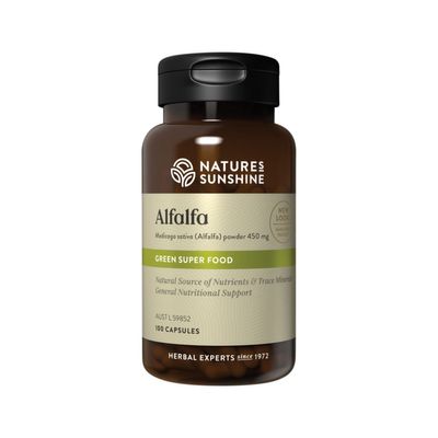 Nature's Sunshine Alfalfa 450mg Capsules