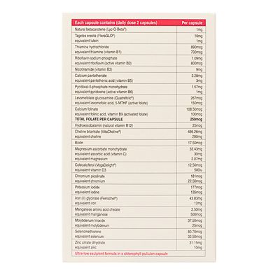 NaturoBest Prenatal Trimester 2 and 3 ingredients