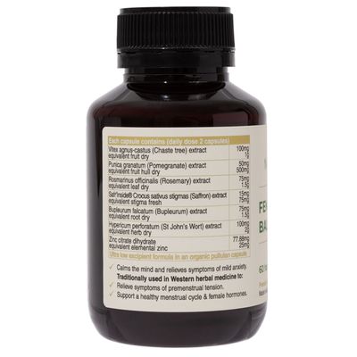 NaturoElite Female Balance Ingredients