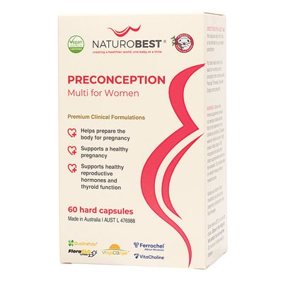 NaturoBest Preconception Multi for Women 60 Capsules