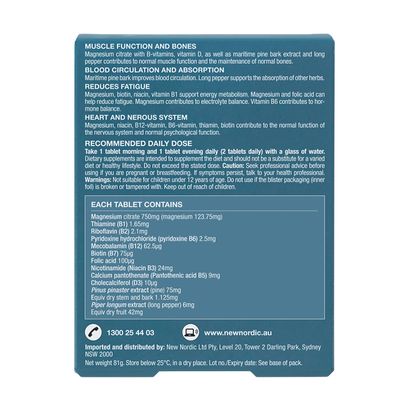 New Nordic Active Magnesium Citrate Contents