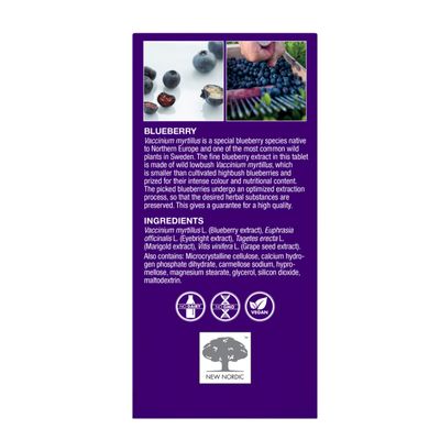 New Nordic Blue Berry Eye Bright Ingredients