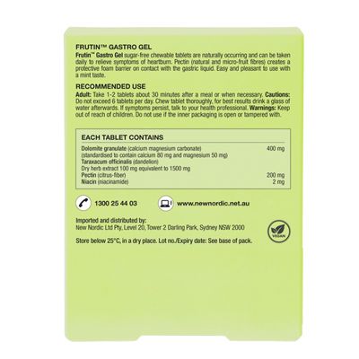 New Nordic Fruitin Gastro Gel Contents