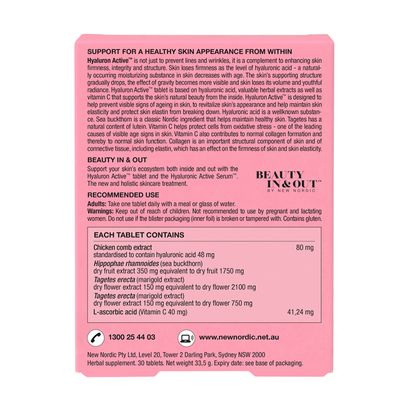 New Nordic Hyaluron Active Contents