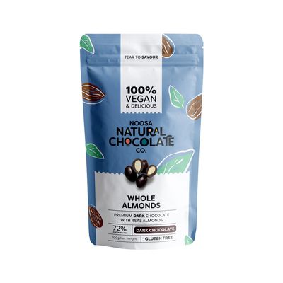 Noosa Natural Almonds Roasted Dark Chocolate 100g