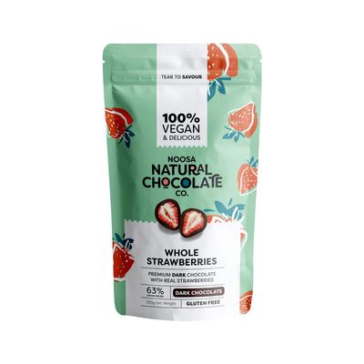 Noosa Natural Strawberries Dark Chocolate 100g