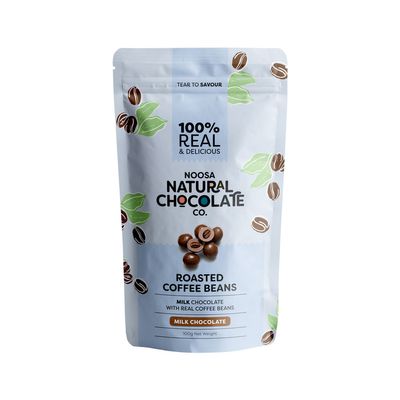 Noosa Natural Coffee Beans Milk Chocolate 100g
