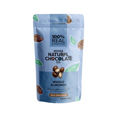 Noosa Natural Almonds Roasted Milk Chocolate 100g