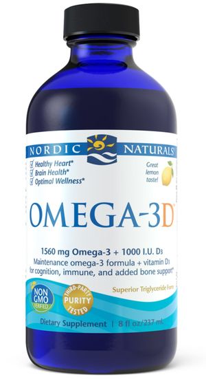 Nordic Naturals Omega-3D | Fish Oil + Vitamin D