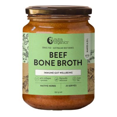 Nutra Organics Beef Bone Broth Concentrate - Native Herbs