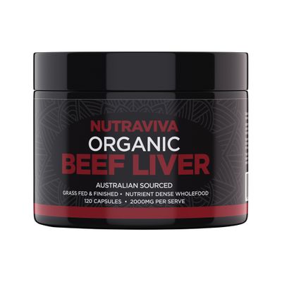 Nutraviva Beef Liver Organic 120 Capsules