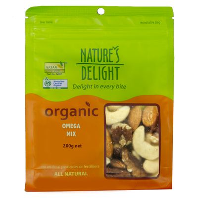Natures Delight Organic Omega Mix 200g