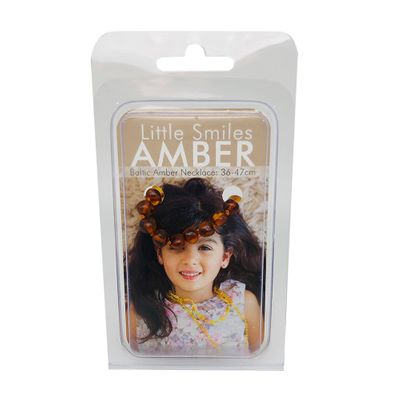 Little Smiles Amber Kids Necklace (36 to 47cm) Brown
