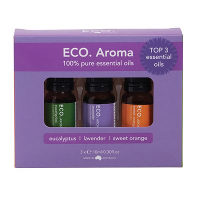 ECO Aroma Essential Oil Trio Best Selling (Top 3) 10ml x 3 Pack