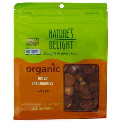 Natures Delight Organic Dried Incaberries 225g