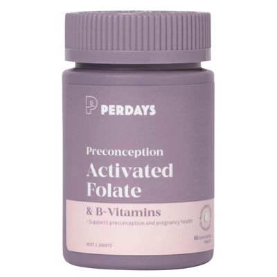 Perdays Preconception Activated Folate & B-vitamins Bottle