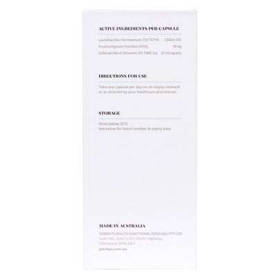 Perdays Breastfeeding Probiotic and Vitamin D Ingredients