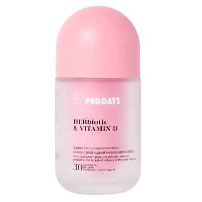Perdays HERbiotic & Vitamin D Bottle